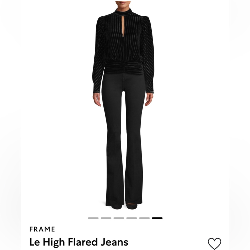 NWT FRAME Denim Black Le High Flared Jeans
FILM NOIR – Size 24